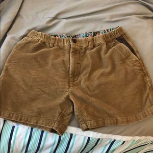 Chubbies cord shorts